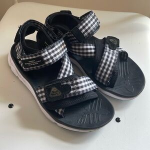 Flower Mountain Gingham Sport Sandal